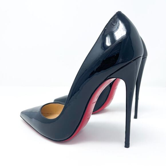 Christian Louboutin So Kate 120 mm Black Patent Leather Stiletto Heels EU 38 - Picture 5 of 8
